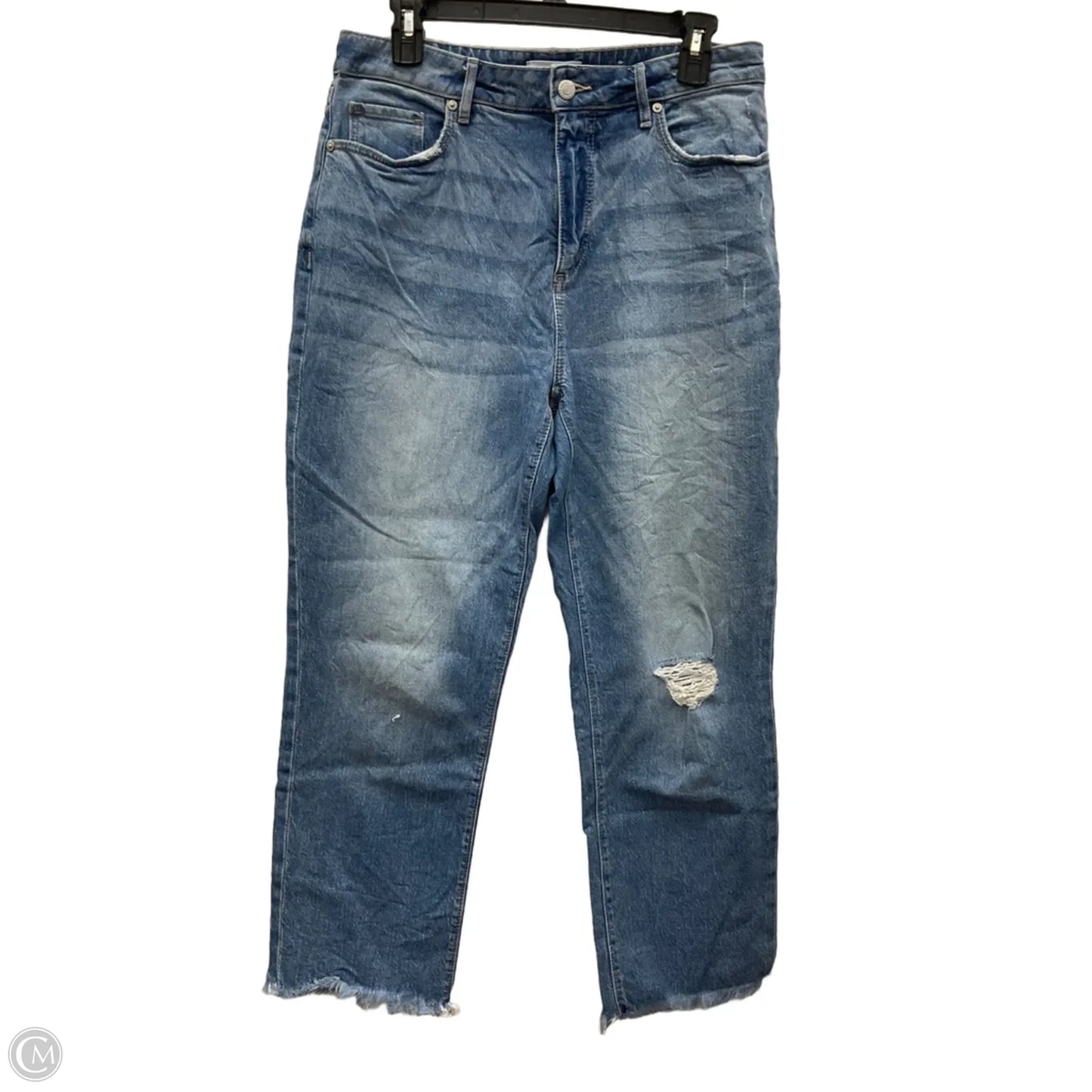 Jeans Straight By Loft In Blue Denim, Size: 6