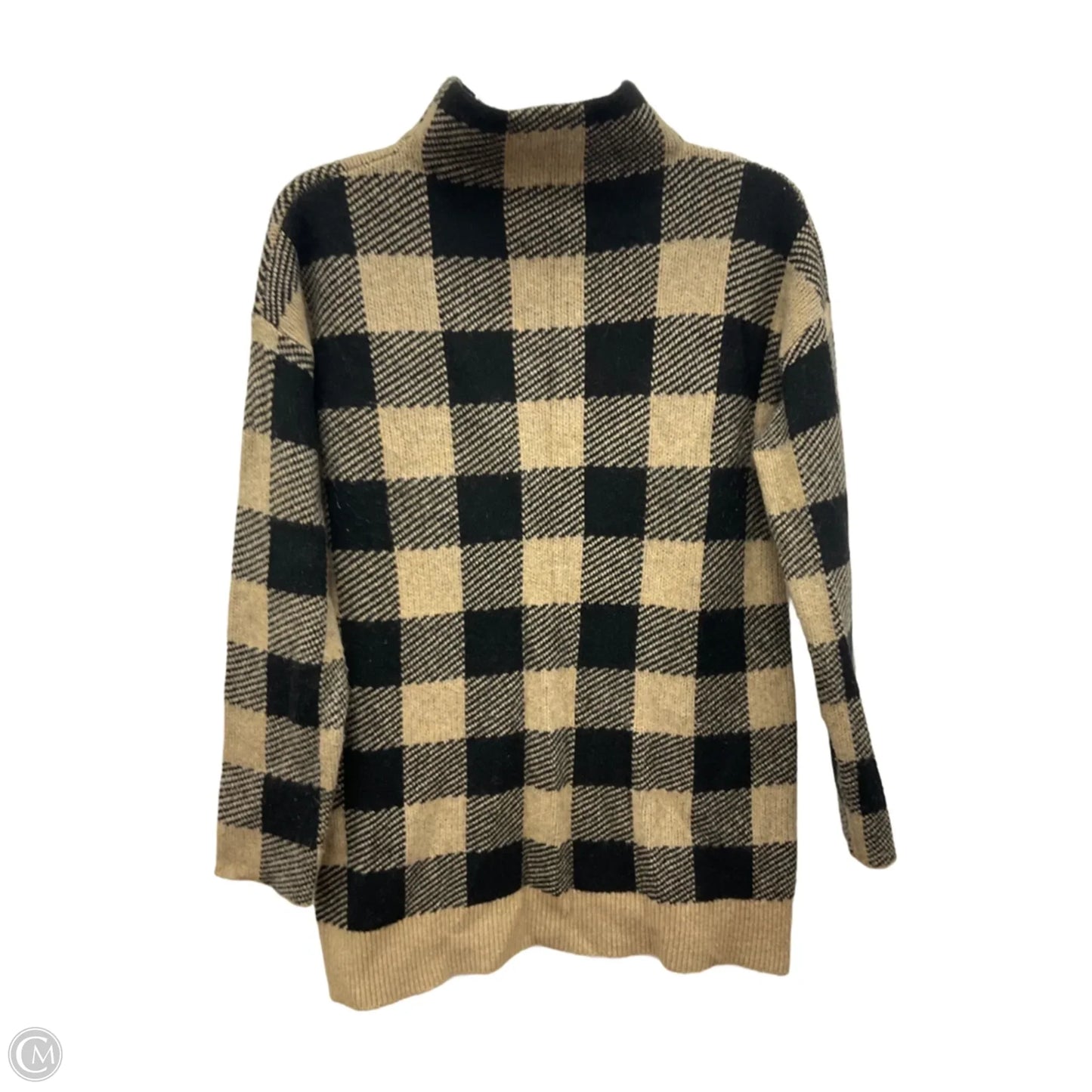 Sweater By Loft In Checkered Pattern, Size: S