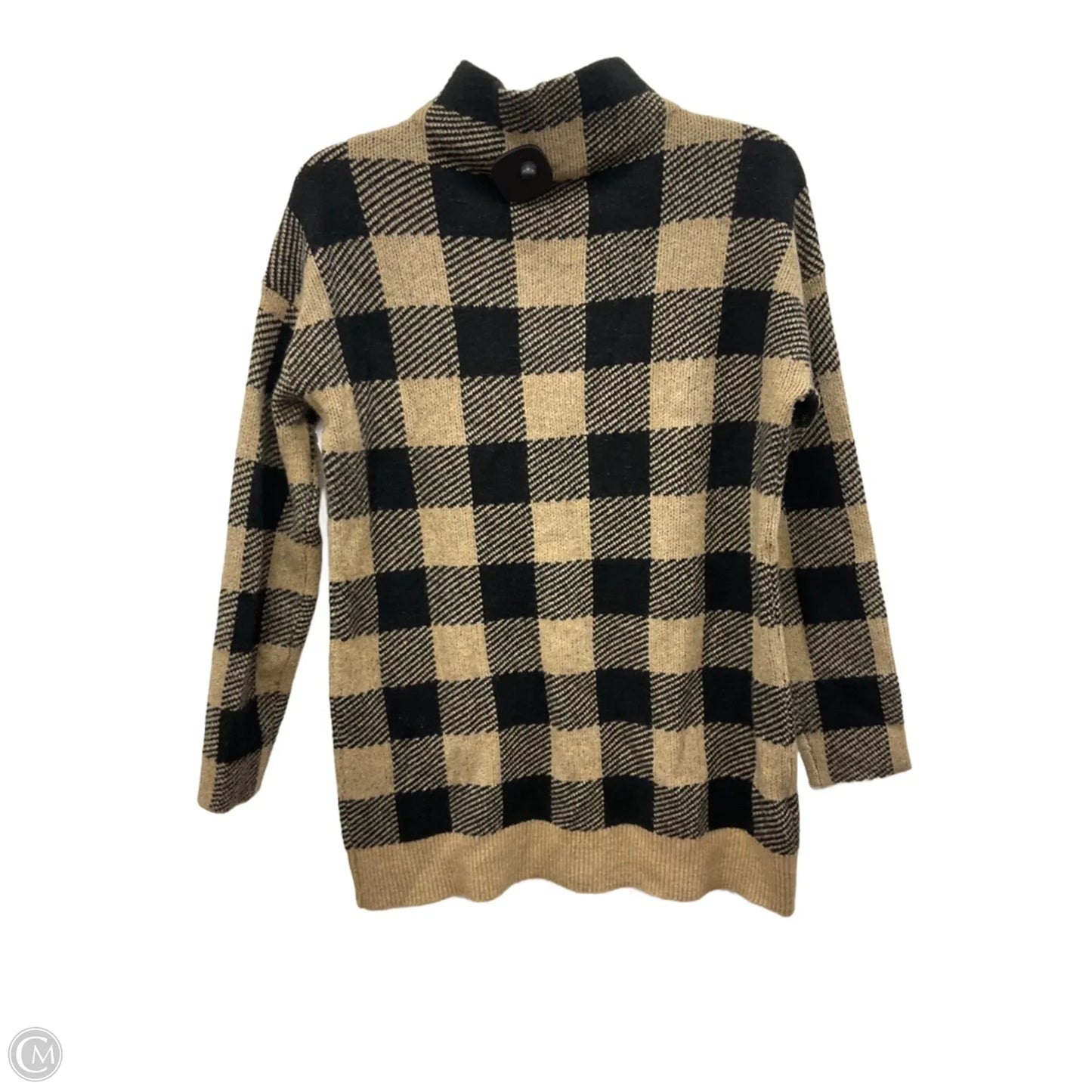 Sweater By Loft In Checkered Pattern, Size: S
