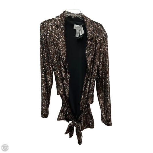 Cardigan By Joseph Ribkoff In Black & Gold, Size: Xl