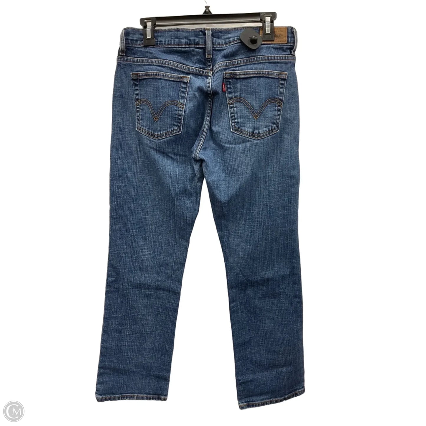 Jeans Straight By Levis In Blue Denim, Size: 8