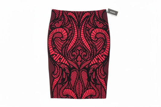 Skirt Midi By Eci In Red, Size: L