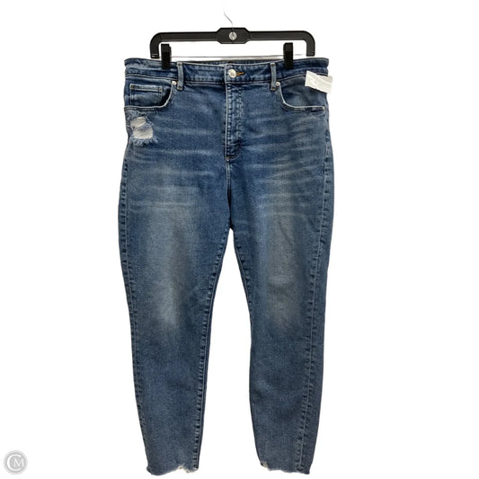 Jeans Skinny By Loft In Blue Denim, Size: 14