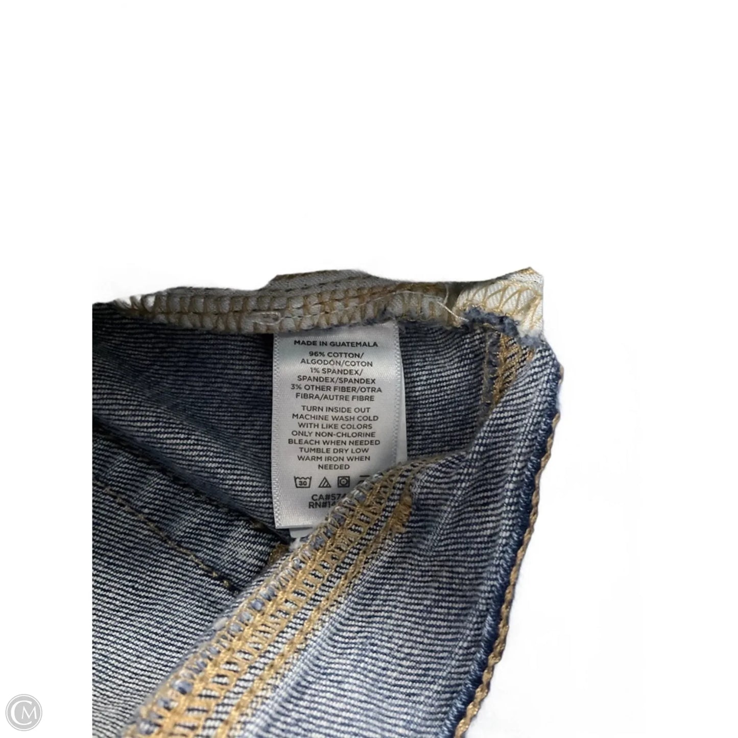 Jeans Straight By Loft In Blue Denim, Size: 14