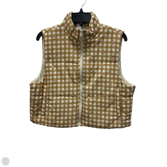 Vest Puffer & Quilted By Clothes Mentor In Floral Print, Size: L
