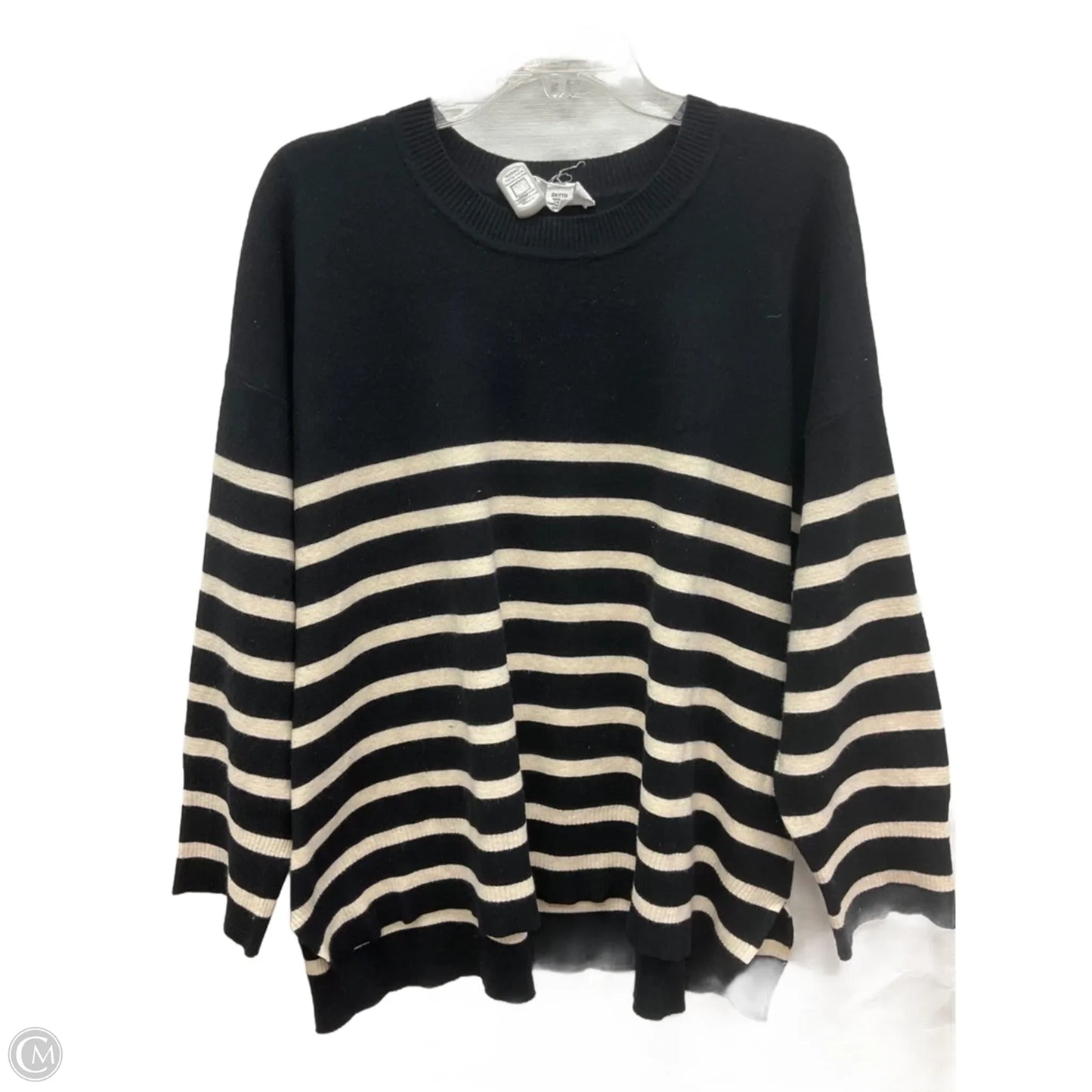 Top Long Sleeve By For The Republic In Striped Pattern, Size: 2x