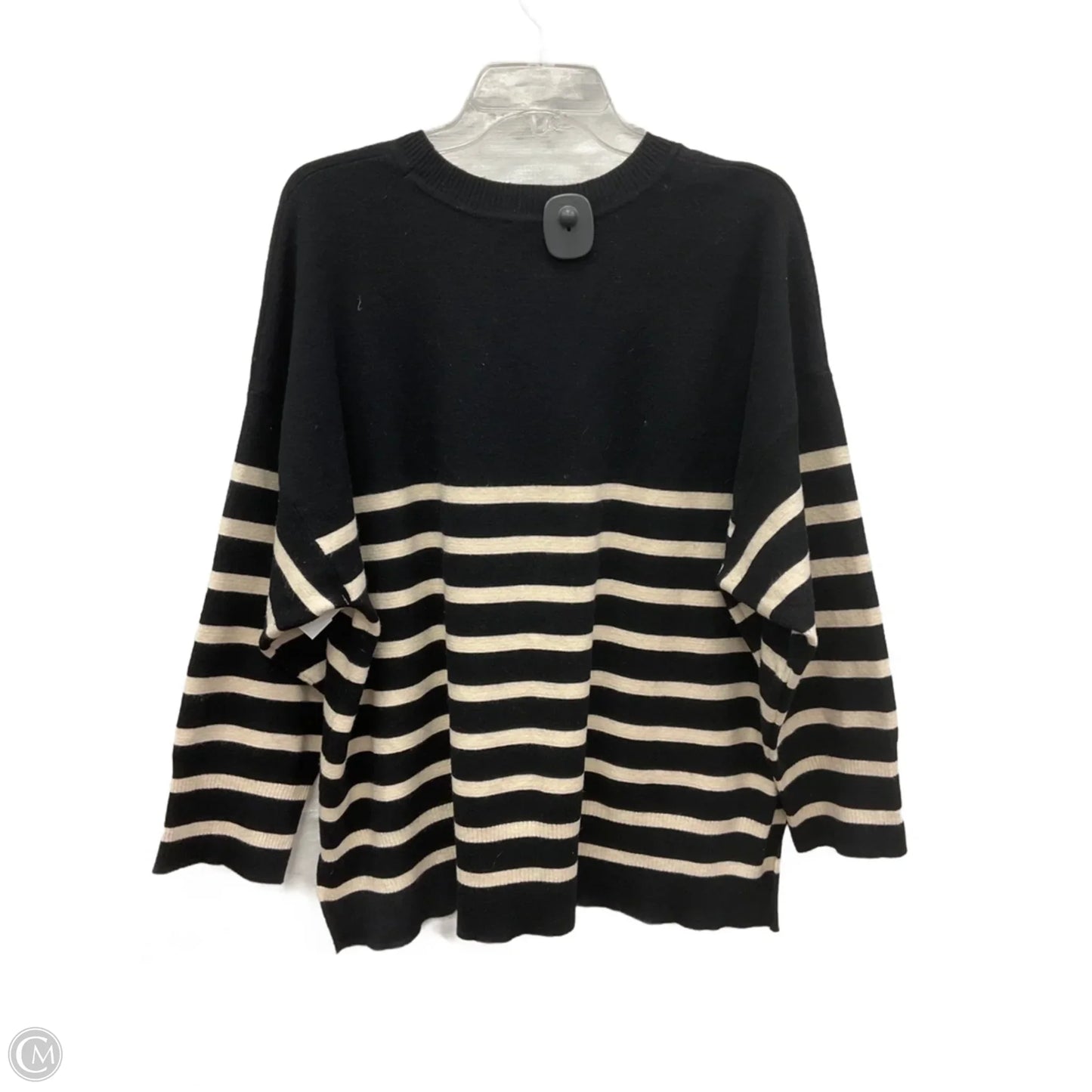 Top Long Sleeve By For The Republic In Striped Pattern, Size: 2x