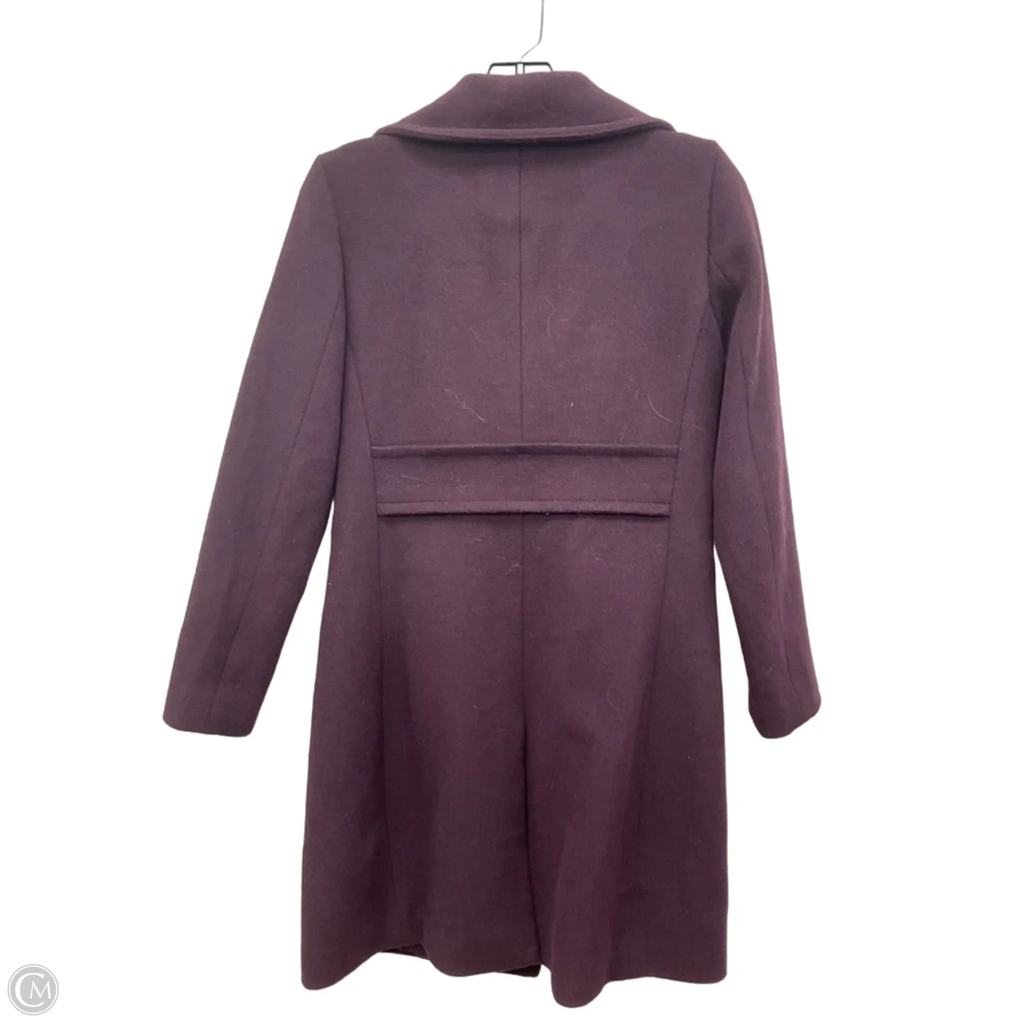 Coat Peacoat By Ann Taylor In Purple, Size: Xxs