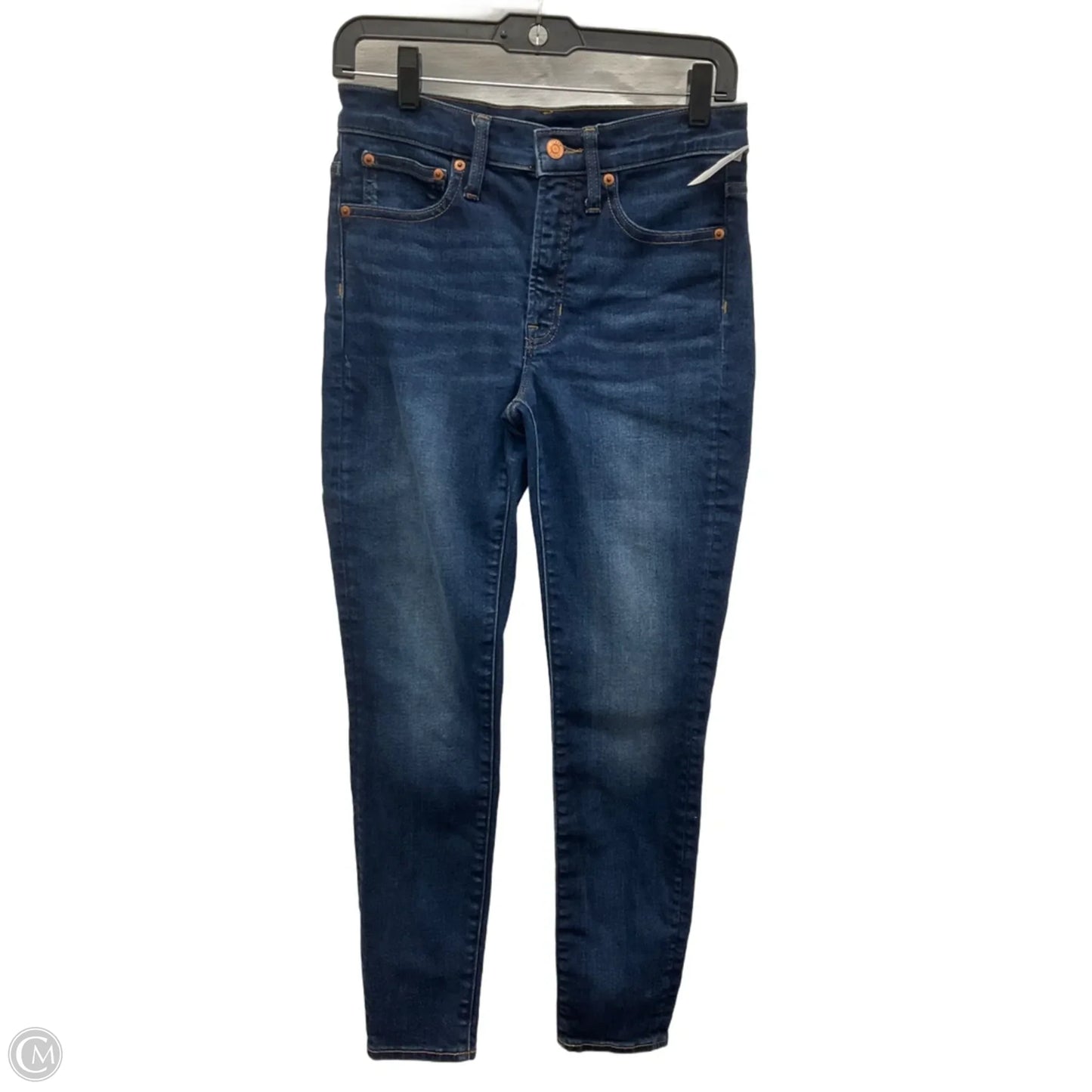 Jeans Skinny By J. Crew In Blue Denim, Size: 4