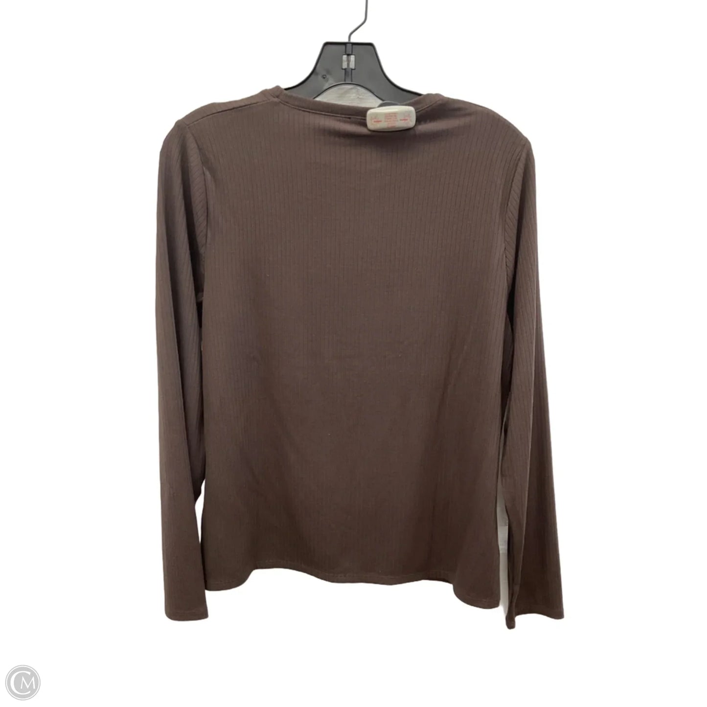 Top Long Sleeve By Splendid In Brown, Size: L