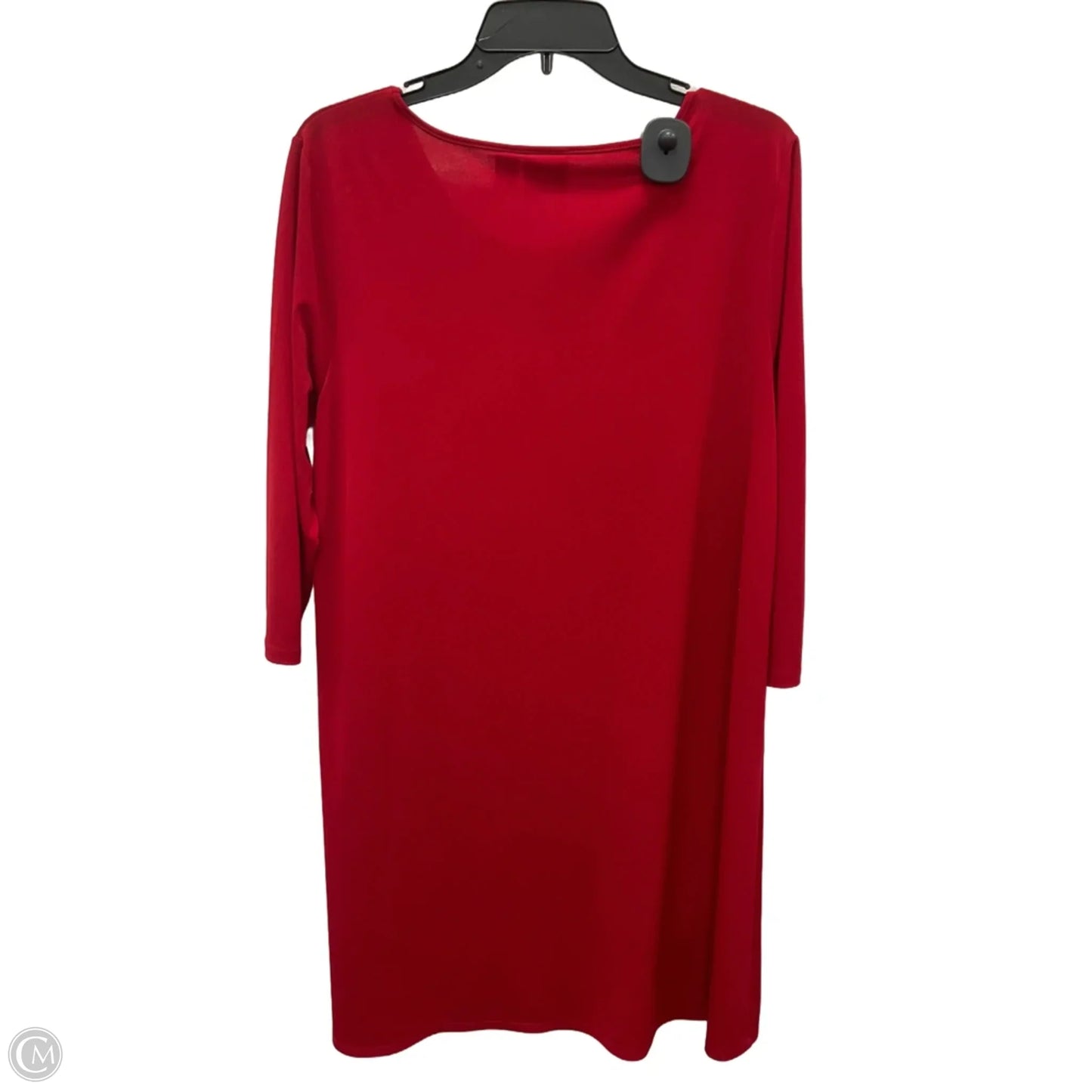 Tunic 3/4 Sleeve By Chicos In Red, Size: L