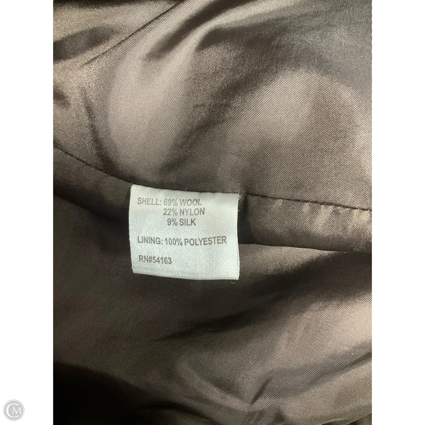 Coat Peacoat By Calvin Klein In Tan, Size: Xl