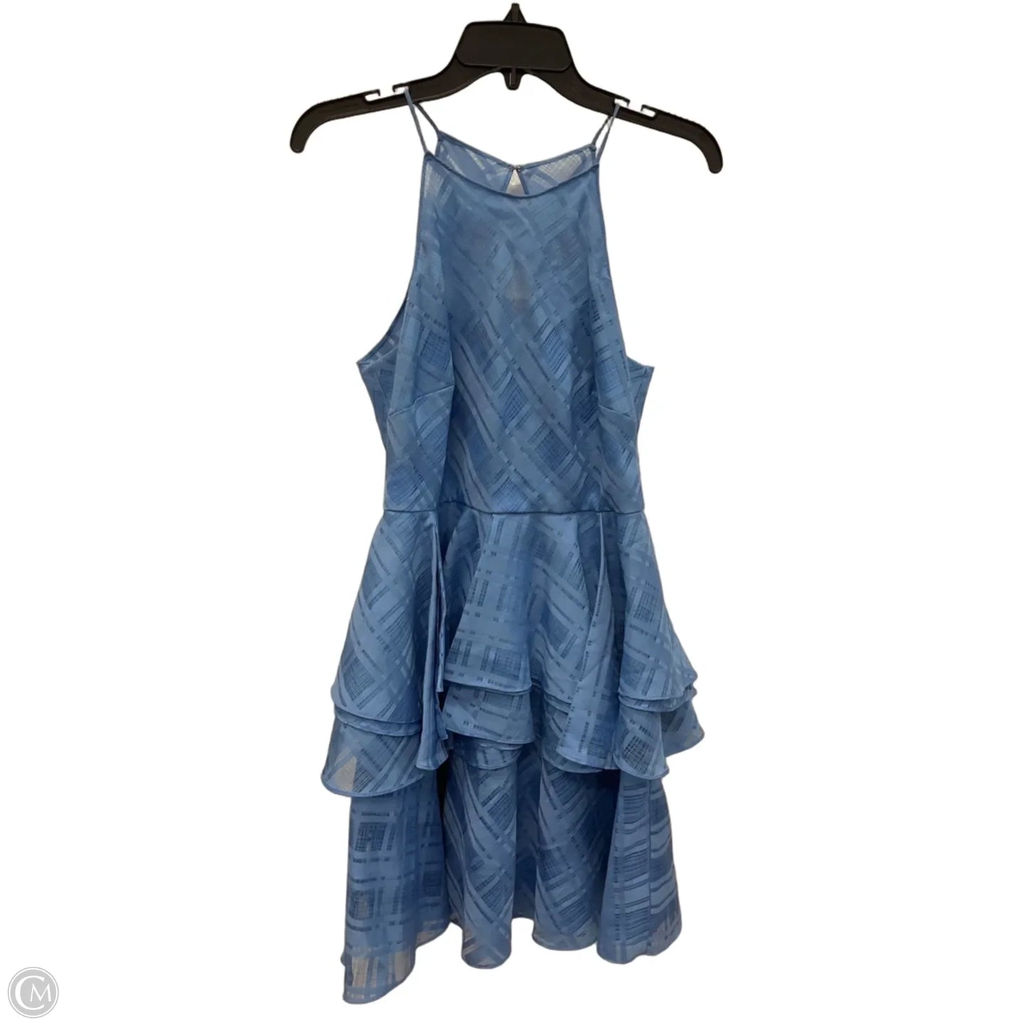 Dress Casual Short By Badgley Mischka In Blue, Size: M