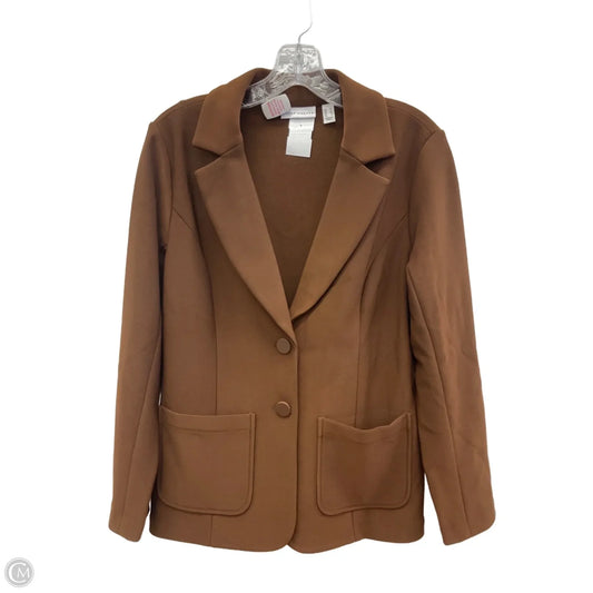 Blazer By Susan Graver In Brown, Size: Xs