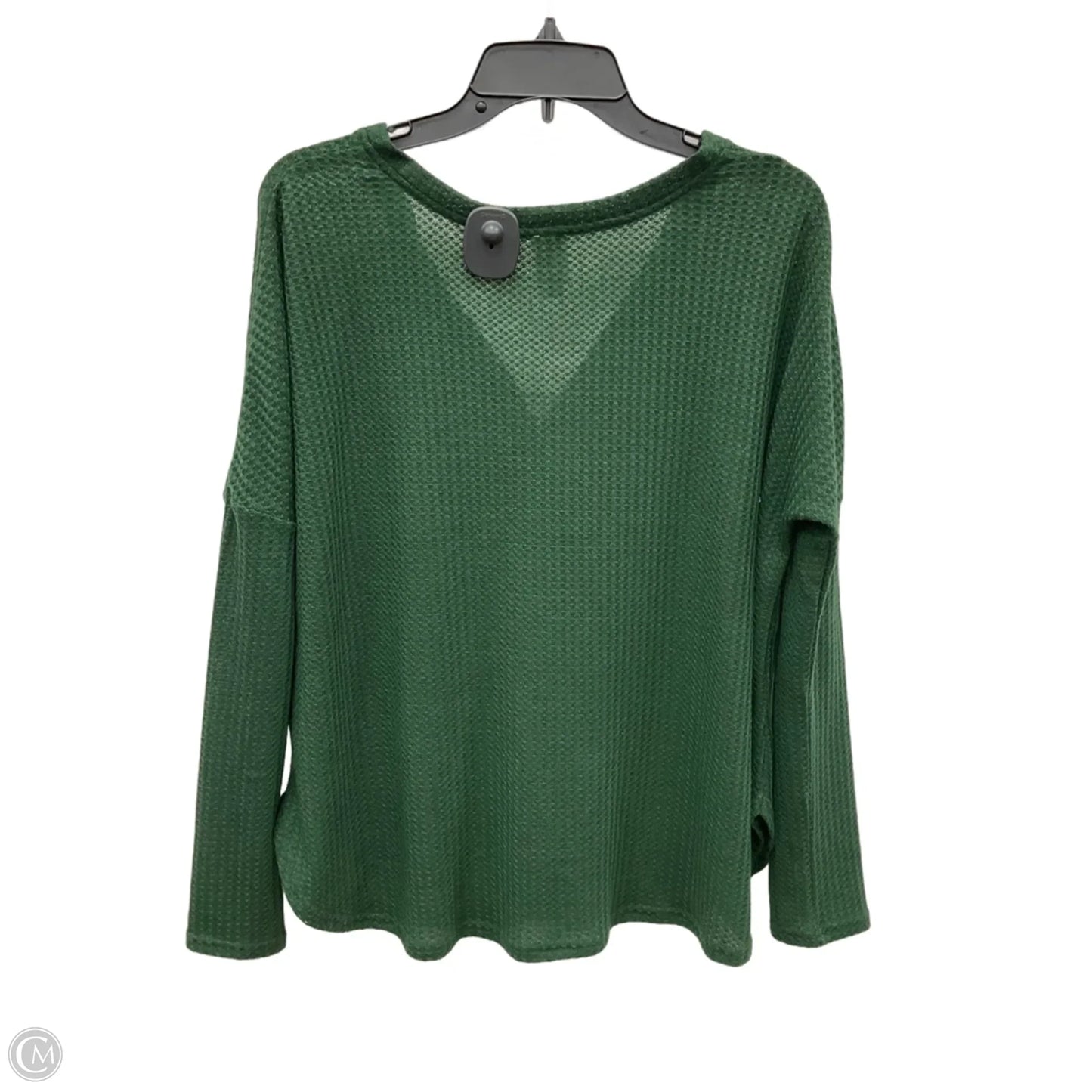 Top Long Sleeve By Flawless In Green, Size: S