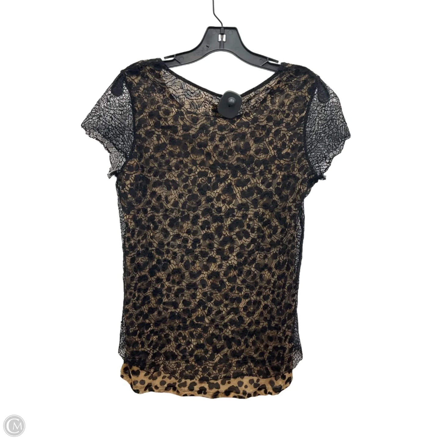 Top Short Sleeve By Chicos In Animal Print, Size: Xs