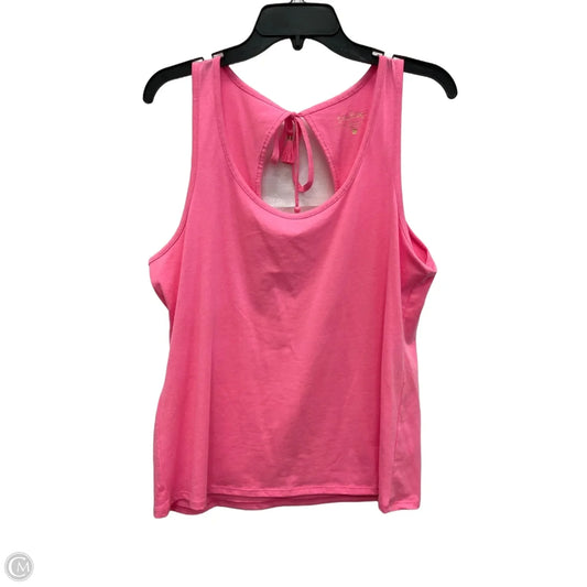 Top Sleeveless Designer By Lilly Pulitzer In Pink, Size: Xl