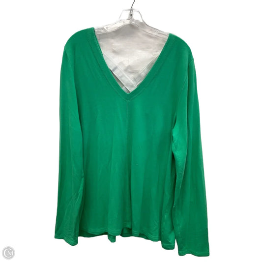 Top Long Sleeve Designer By Lilly Pulitzer In Green, Size: Xxl