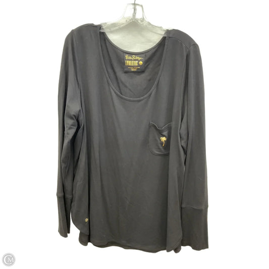 Top Long Sleeve Designer By Lilly Pulitzer In Black, Size: Xl