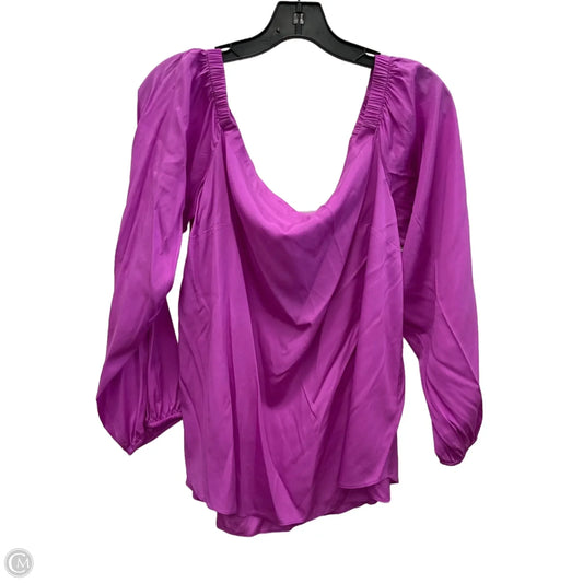 Top Long Sleeve Designer By Lilly Pulitzer In Purple, Size: Xl