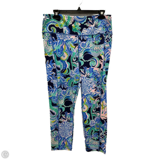 Pants Designer By Lilly Pulitzer In Blue & Green, Size: Xl