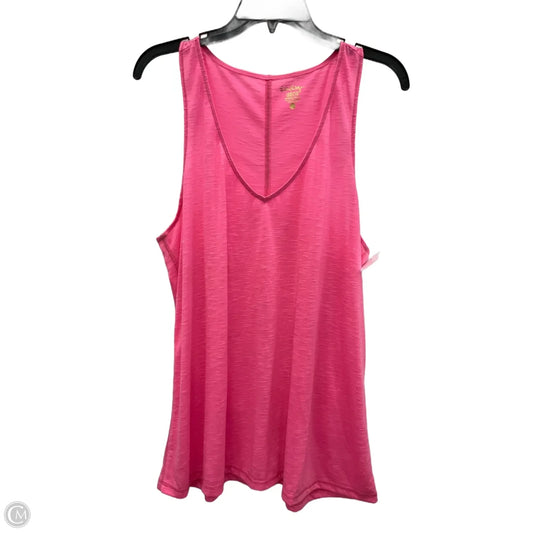 Tank Top Designer By Lilly Pulitzer In Pink, Size: Xl