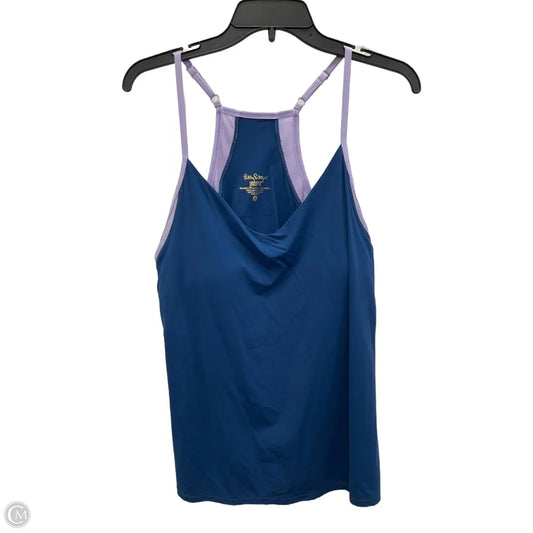 Tank Top Designer By Lilly Pulitzer In Blue & Purple, Size: Xl