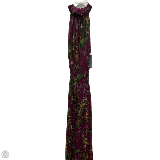 Jumpsuit By London Times In Floral Print, Size: Xl