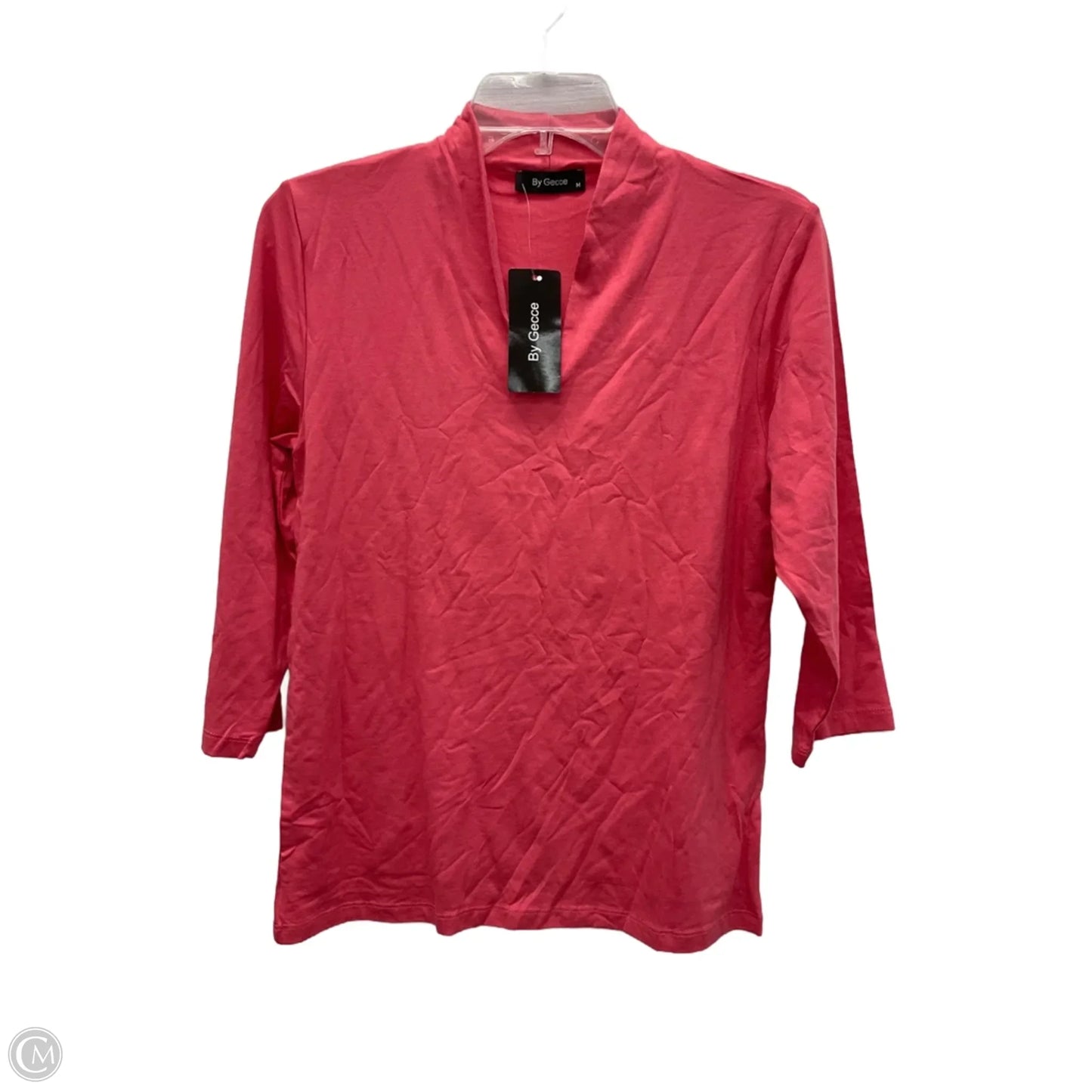 Top 3/4 Sleeve By Clothes Mentor In Coral, Size: M