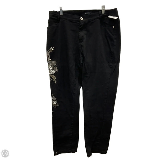 Jeans Straight By Ashley Stewart In Black, Size: 16