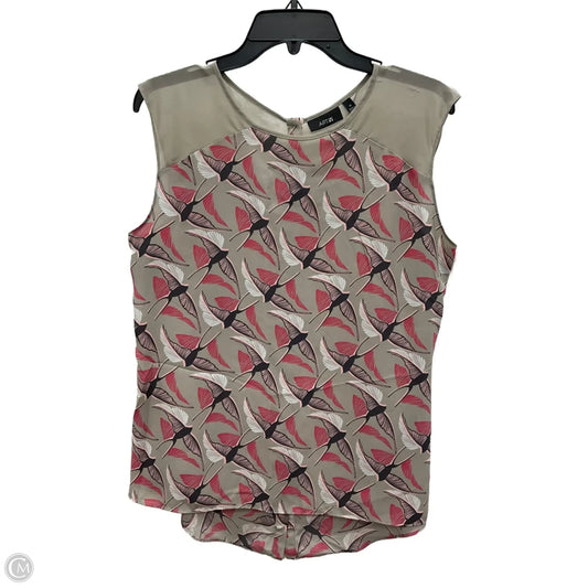 Top Sleeveless By Apt 9 In Pink & Tan, Size: M
