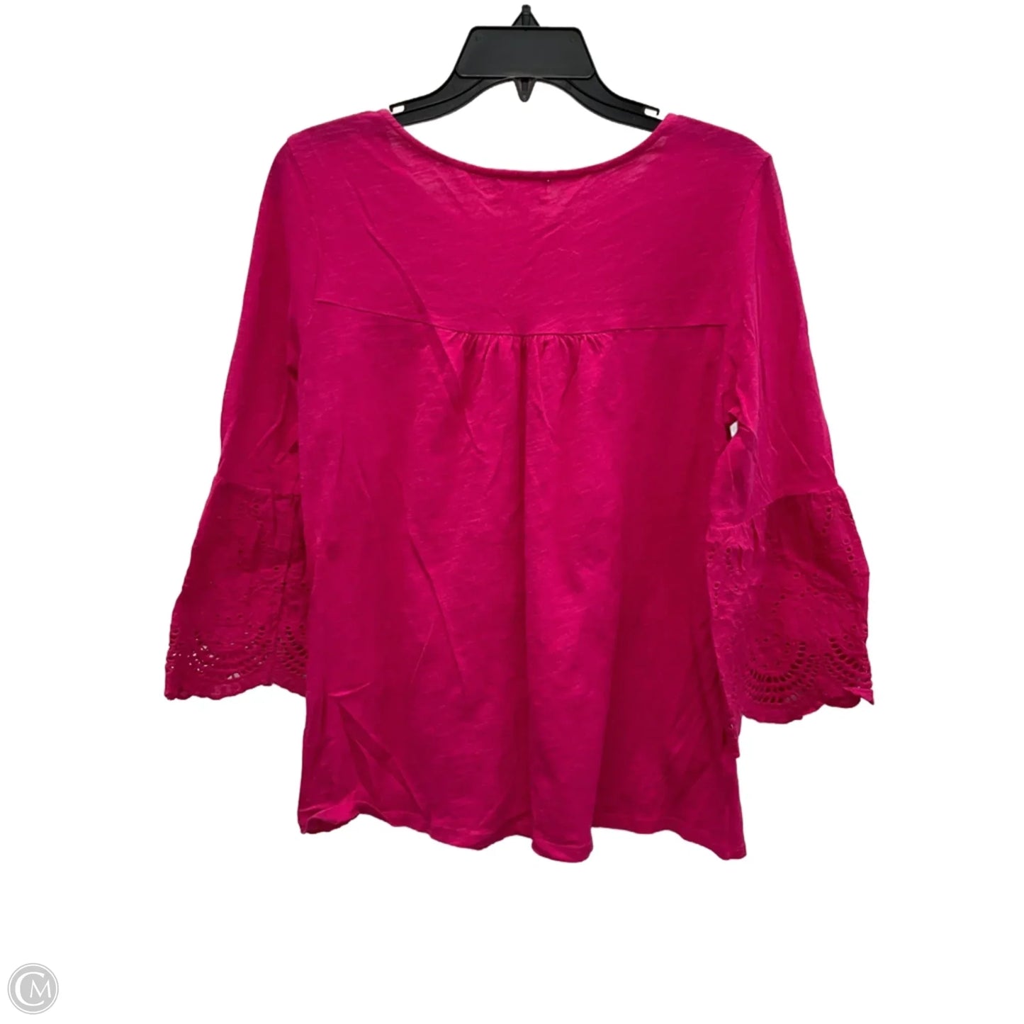 Top 3/4 Sleeve By Cupio In Pink, Size: M