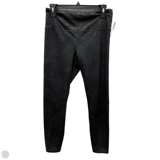 Athletic Leggings By Athleta In Black & Grey, Size: M