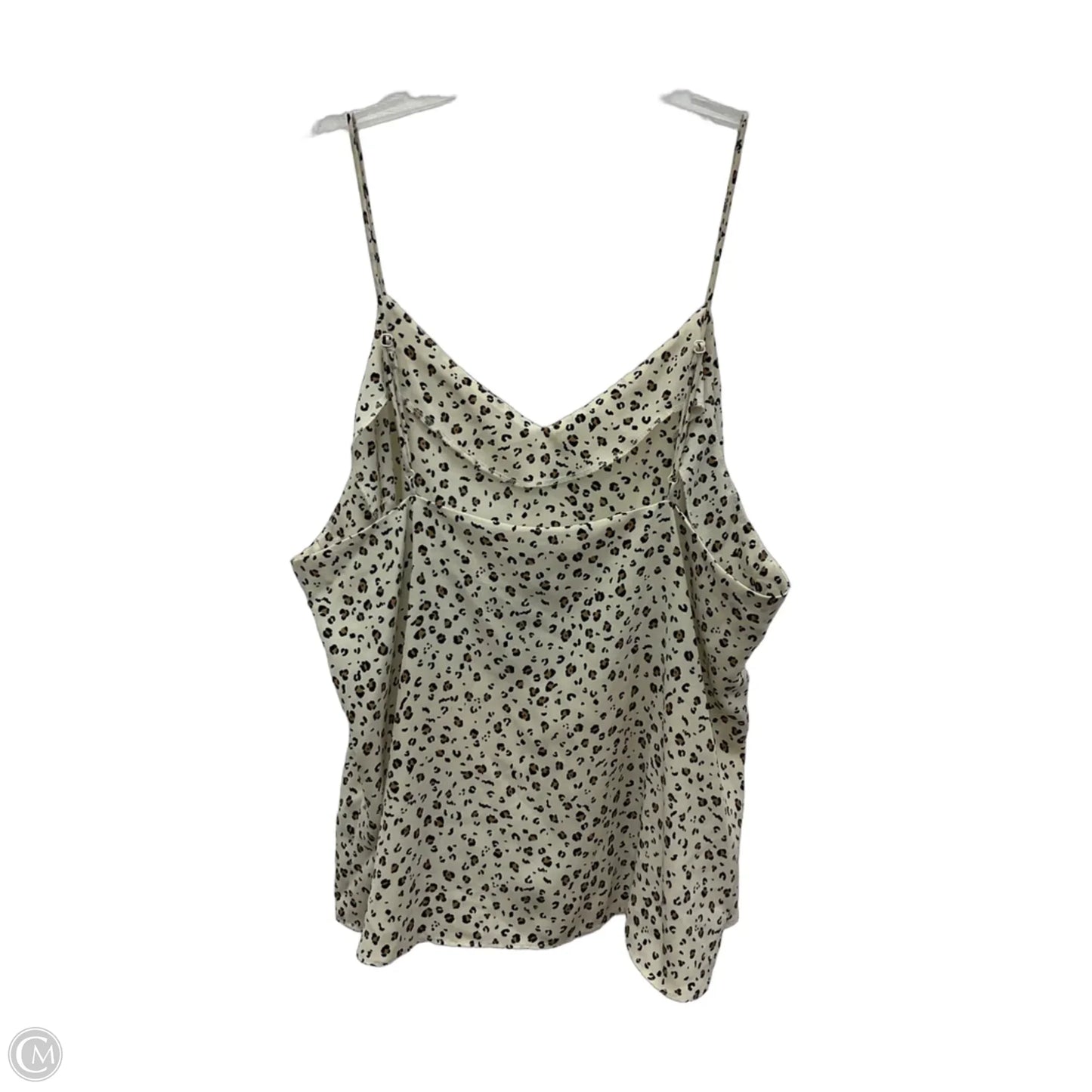 Top Sleeveless By Nine West In Animal Print, Size: Xl