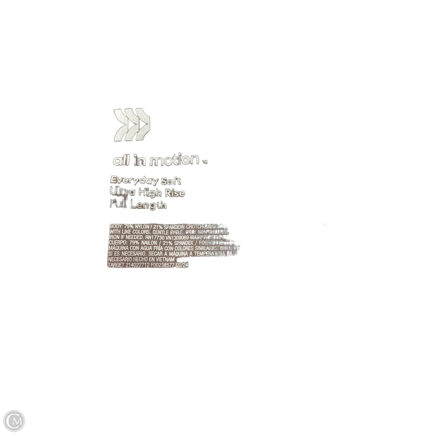 Athletic Leggings By All In Motion In Brown, Size: 4x