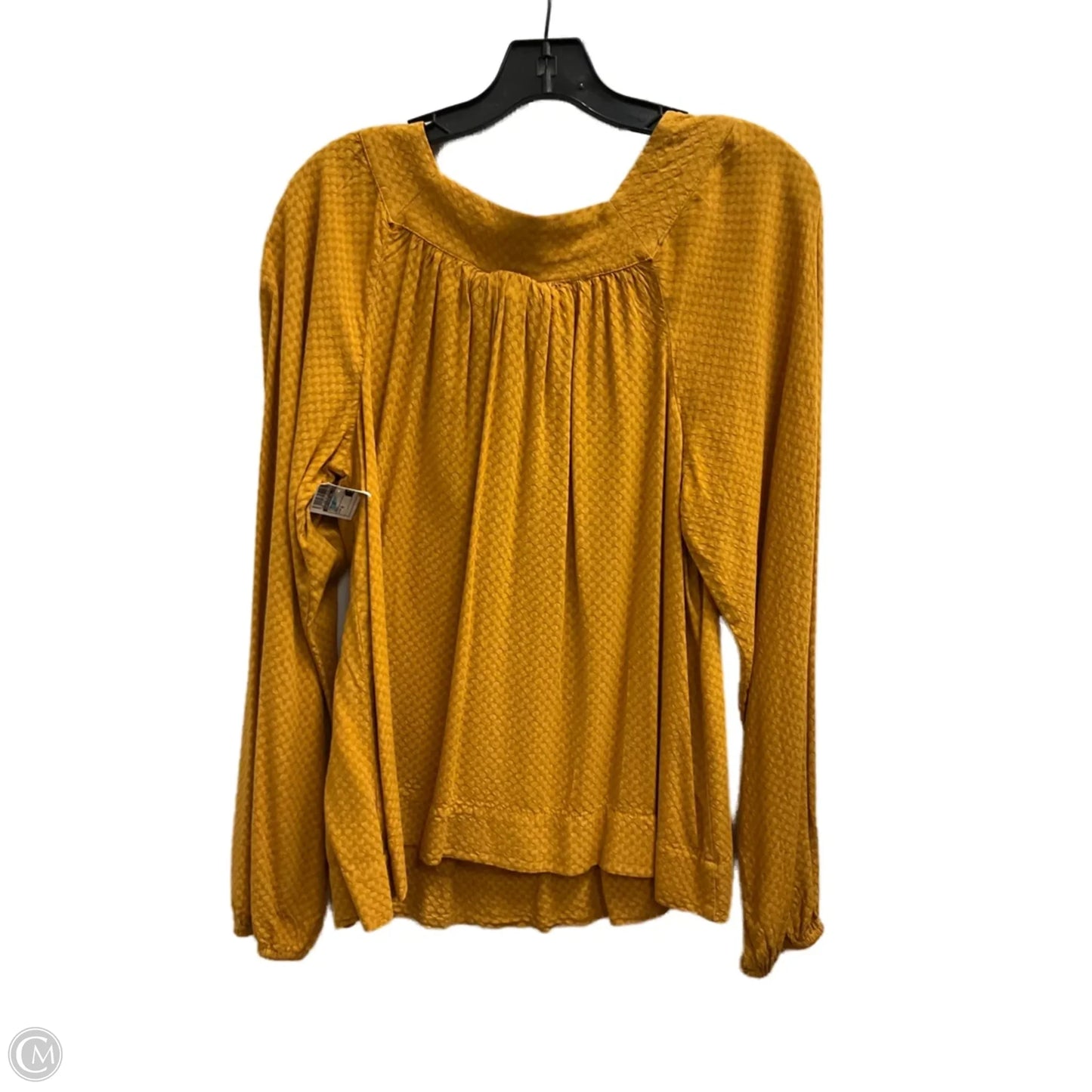 Top Long Sleeve By Universal Thread In Yellow, Size: S