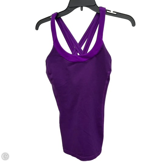 Athletic Tank Top By Lululemon In Purple, Size: L