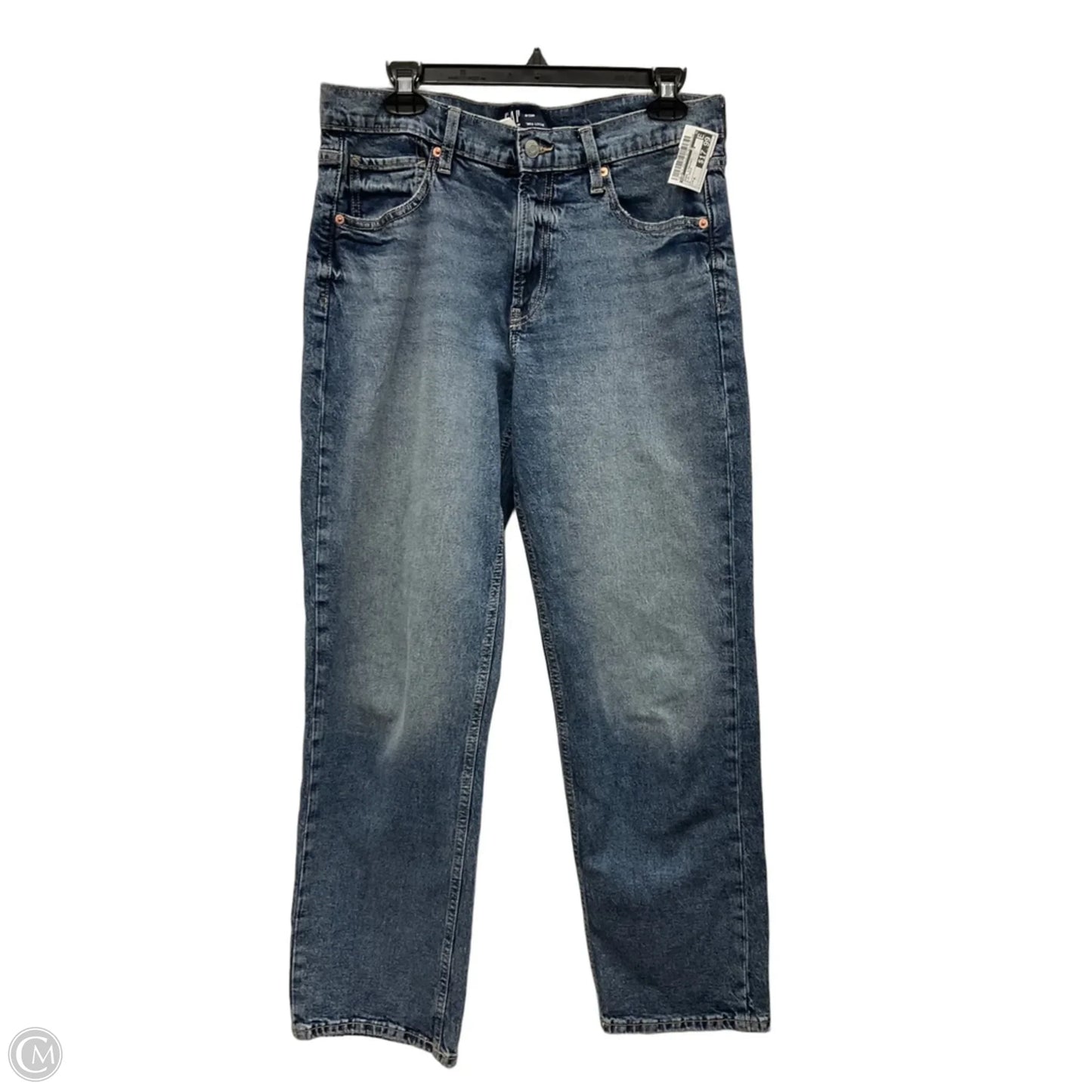 Jeans Straight By Gap In Blue Denim, Size: 8