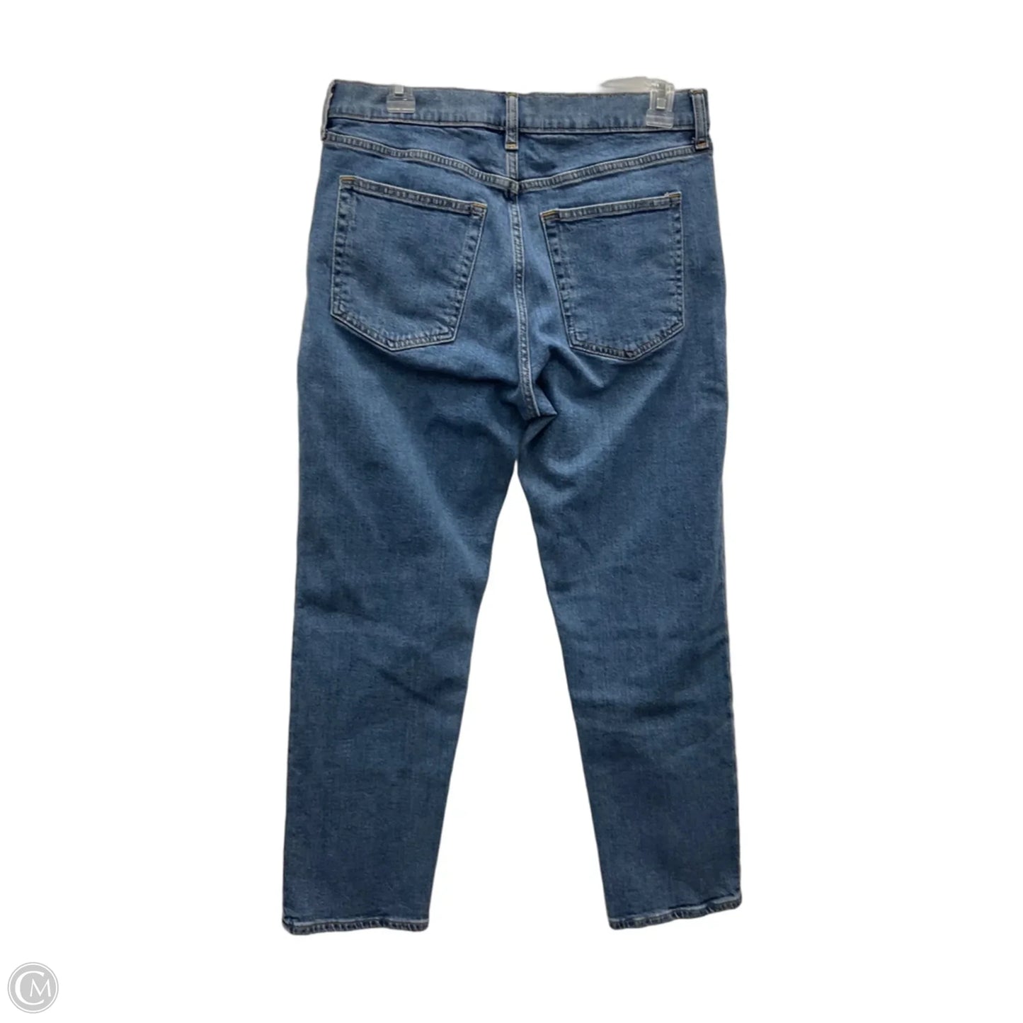 Jeans Straight By Gap In Blue Denim, Size: 10