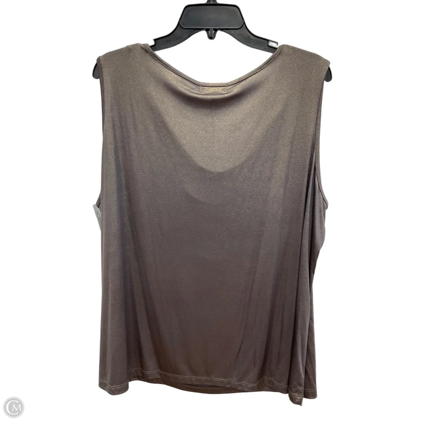 Top Sleeveless By Calvin Klein In Gold, Size: 3x