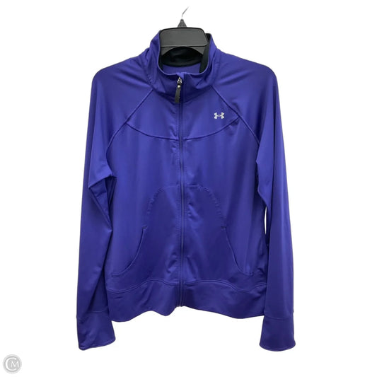Athletic Jacket By Under Armour In Purple, Size: L