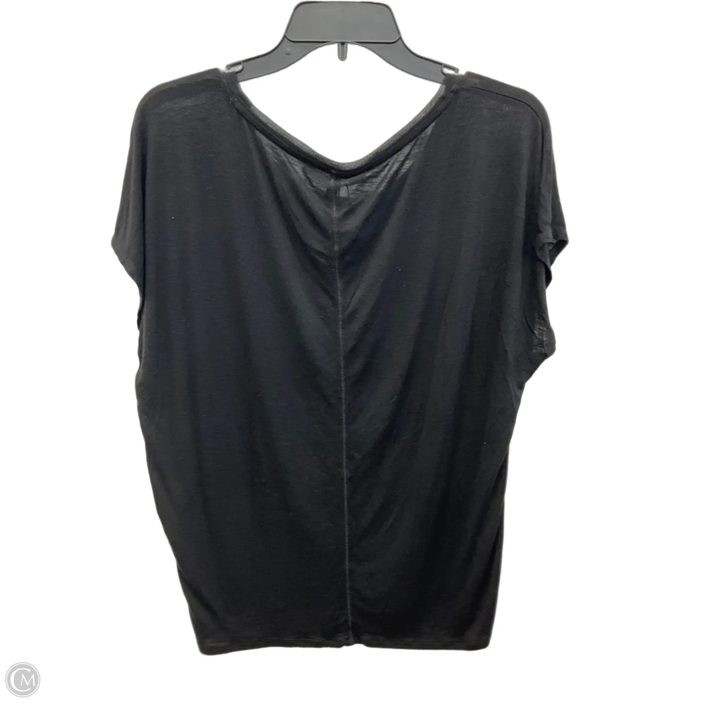 Top Short Sleeve By White House Black Market In Black, Size: S
