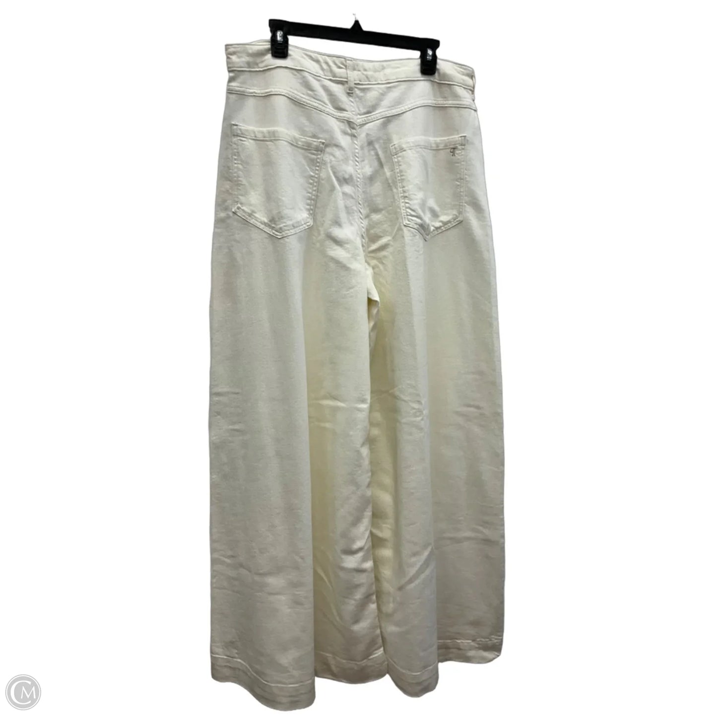Jeans Wide Leg By Pilcro In White, Size: 14