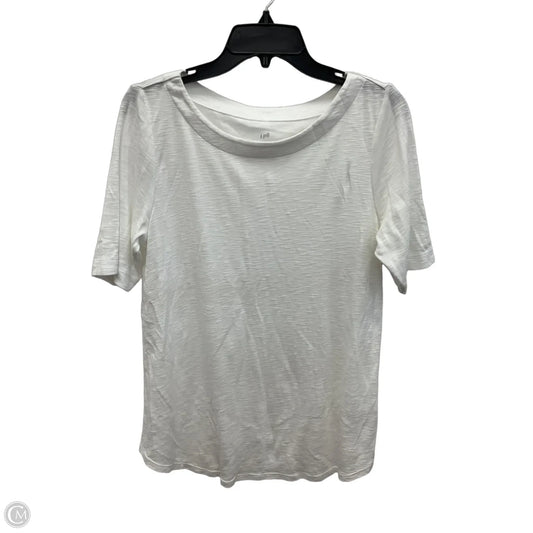 Top Short Sleeve By J. Jill In White, Size: S