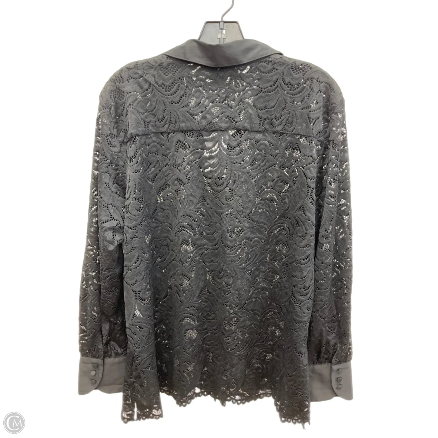 Blouse Long Sleeve By Chicos In Black, Size: Xl