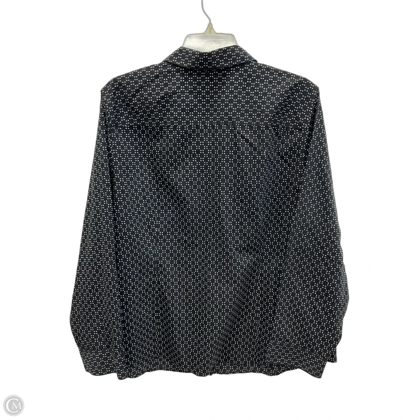 Blouse Long Sleeve By Chicos In Polkadot Pattern, Size: Xl