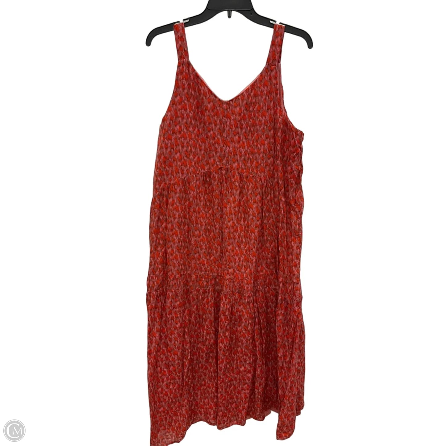 Dress Casual Maxi By Joie In Orange & Pink, Size: Xl
