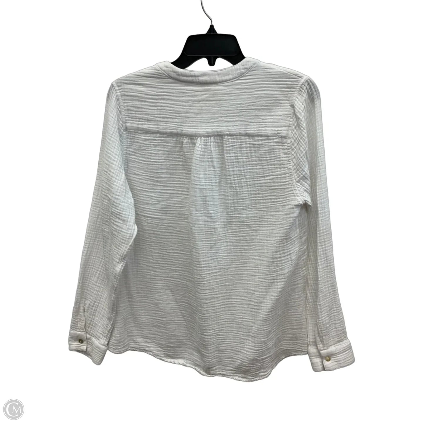 Top Long Sleeve By Cmc In White, Size: L