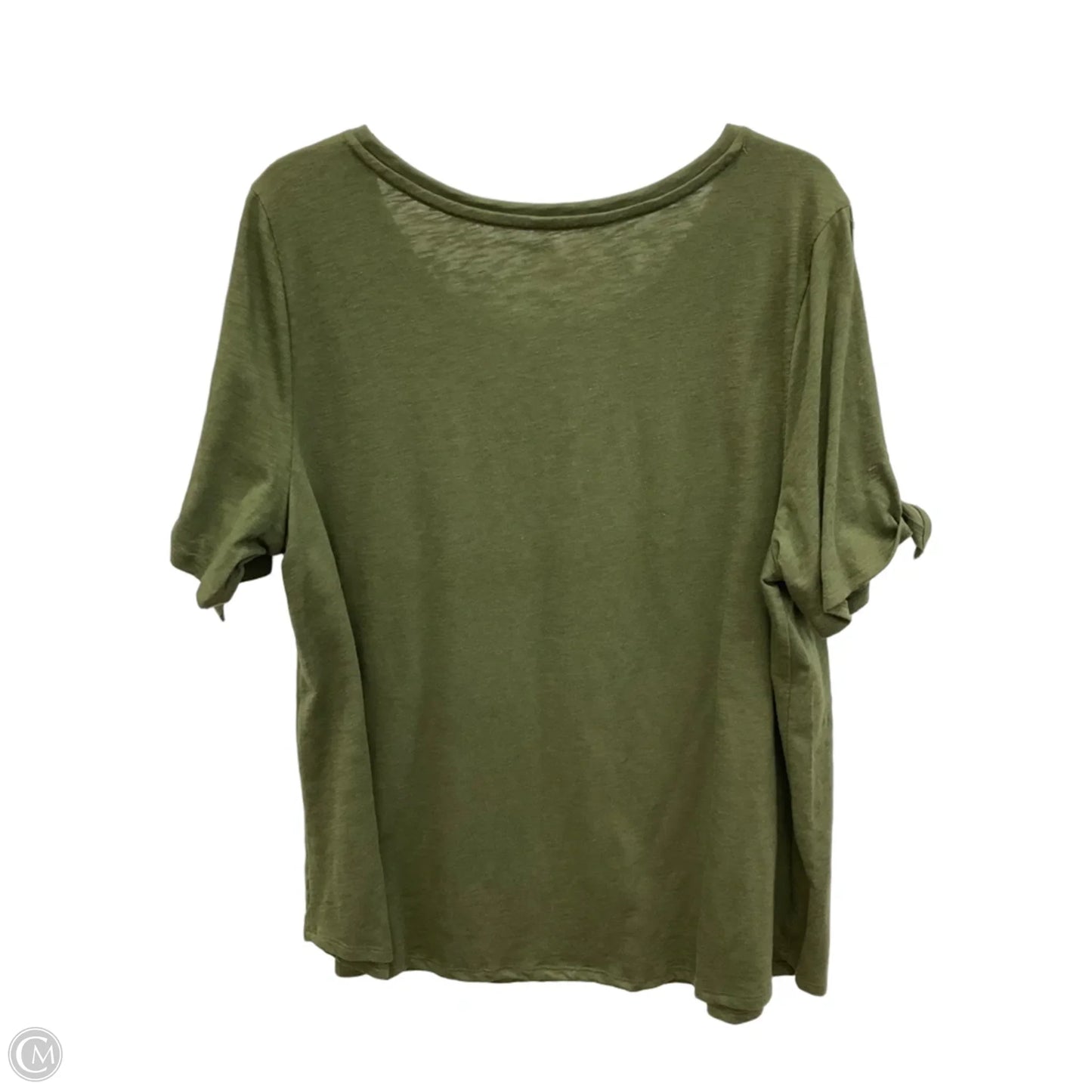 Top Short Sleeve By St Johns Bay In Green, Size: 1x