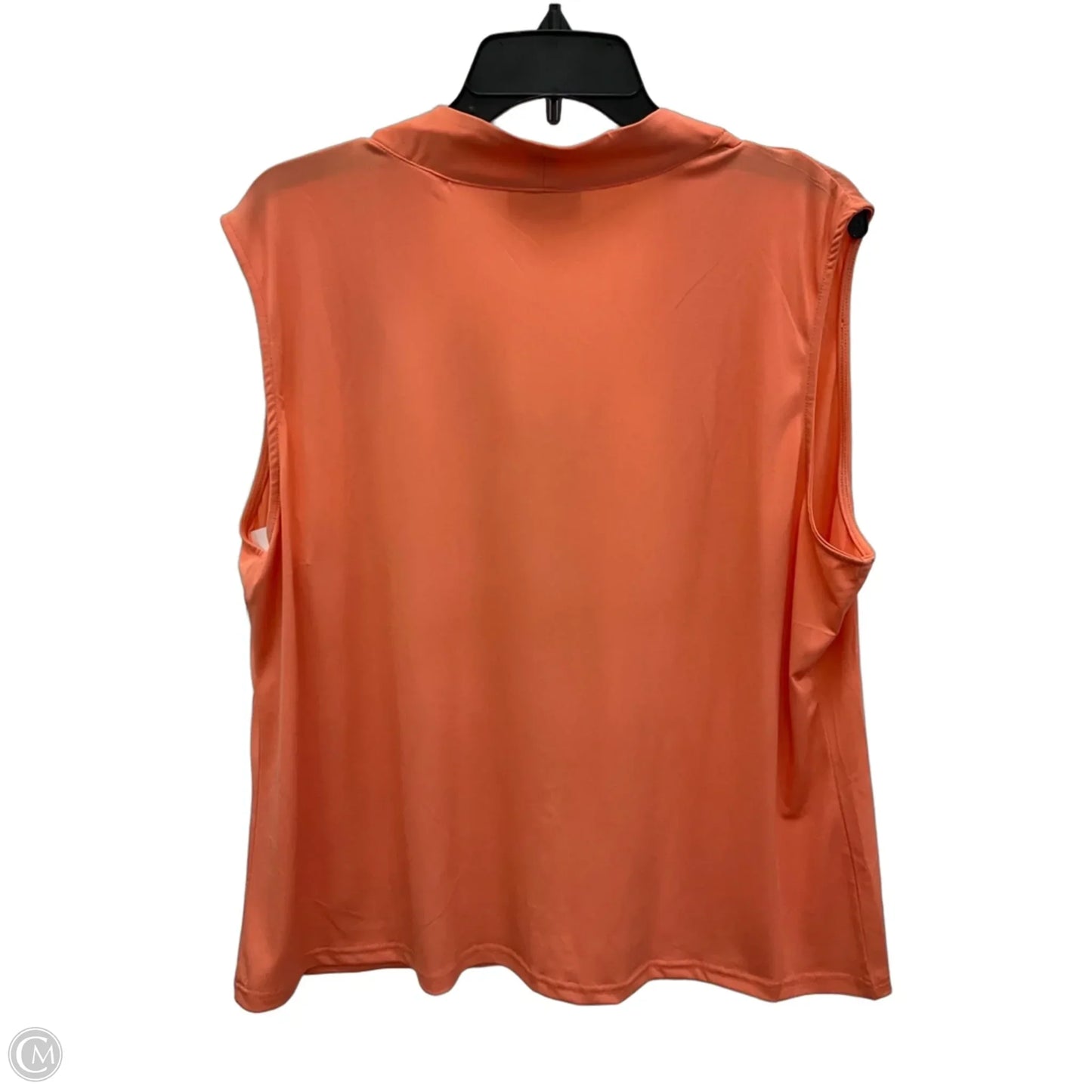 Top Sleeveless By Cmf In Coral, Size: 1x